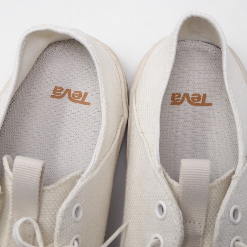 Teva Mens Terra Canyon Shoes Sneaker White Canvas Lace Up Low Top 10.5 - Picture 7 of 9